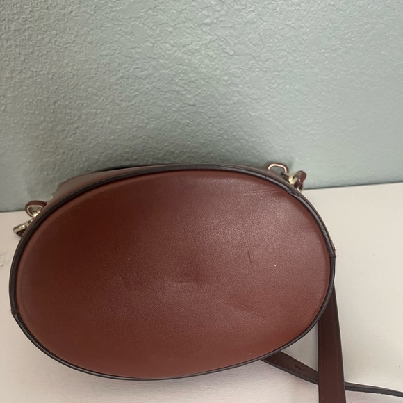 Elegant Brown and Pink Women's Bucket Bag - Picture 5 of 9